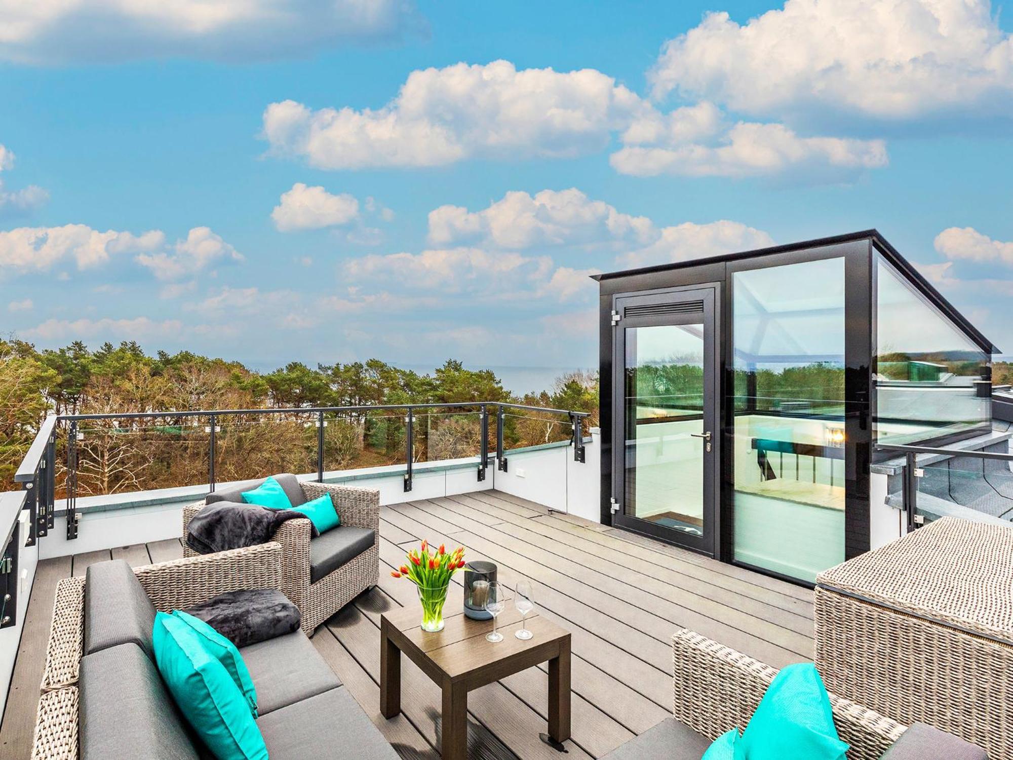 Fewo Prora - Kingfisher Dachterrasse Остзебад Бинц Екстериор снимка